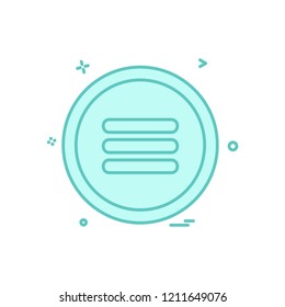 User interface button icon design vector