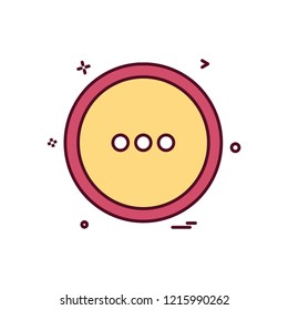User interface button icon design vector