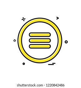 User interface button icon design vector