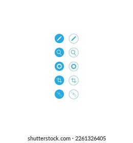 user interface button set collection