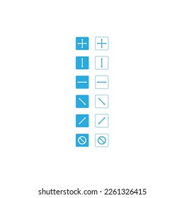 user interface button set collection