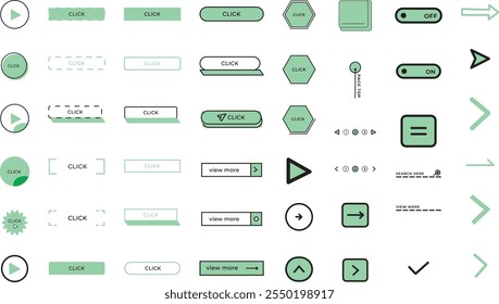 user interface button set design