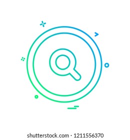 User Interface buttons icon design vector