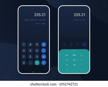 User Interface for Calculator Application