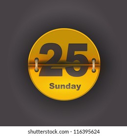 User interface calendar icon