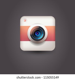 User interface camera lens icon