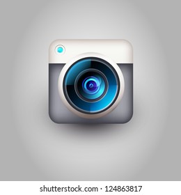 User Interface Camera Lens Icon Stock Vector Royalty Free