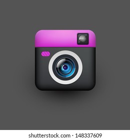 User interface camera lens icon 