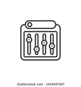 User interface Controls Vector Illustration, outline sign