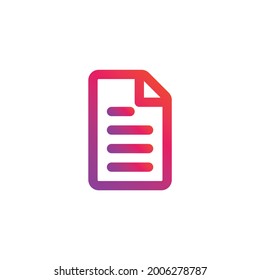 User Interface Copy Gradient Icon
