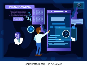 User interface design. Creative vector illustration.