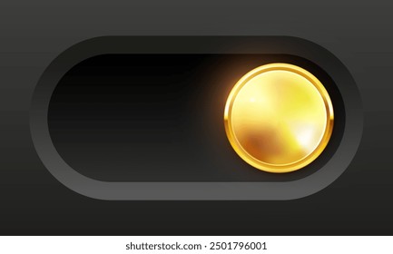 User interface design elements. Toggle button. Vector set isolated on white background.