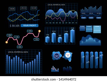 User interface design flat trendy illustration.