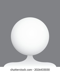 User Interface Design Icon That Represents A Blank Profile Picture Placeholder For Setting Up A Profile Picture Or Avatar As A User. App Design Icon. Vector Illustration.