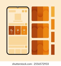User interface elements set for mobile or web application