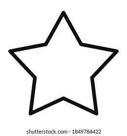 user interface favourite rating linear style vector illustration