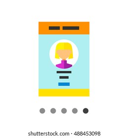 User interface flat icon