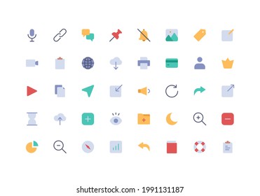 User Interface Flat Icon Set