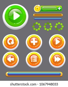 User interface for game buttons