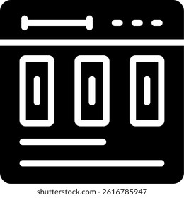 User Interface Glyph Vector Icon Design