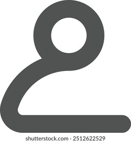 User interface icon bold outline style for business