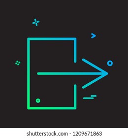 User Interface icon design vector