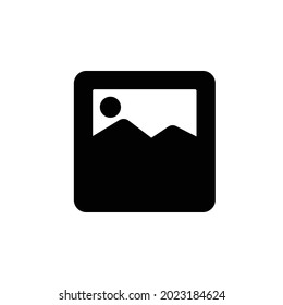 Icono de interfaz de usuario. Estilo de icono de glifo. Icono básico. Icono de galería