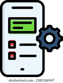 User Interface Icon Lineal Color Vector Illustration
