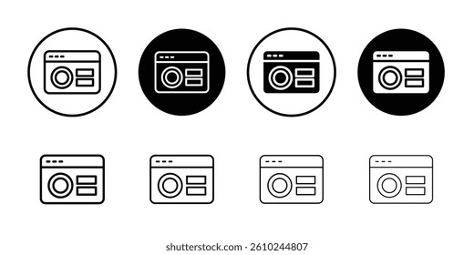 User interface icon Logo symbol sign set