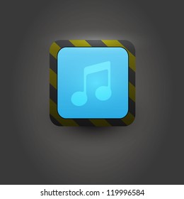 User interface icon for media player