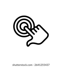 User interface icon outline set sign