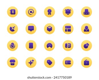 User Interface Icon Pack Filled Two-Tone Style. Collection of Essential Icon Sets, Perfect for Websites, Landing Pages, Mobile Apps, Presentations and for UI UX Needs.