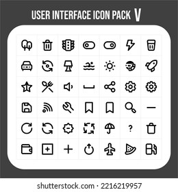 user interface icon pack free vector