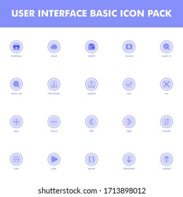 User interface icon pack isolated on white background. for your web site design, logo, app, UI. Vector graphics illustration and editable stroke. EPS 10.