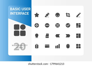 User Interface icon pack isolated on white background. for your web site design, logo, app, UI. Vector graphics illustration and editable stroke. EPS 10.