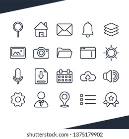 User interface icon set