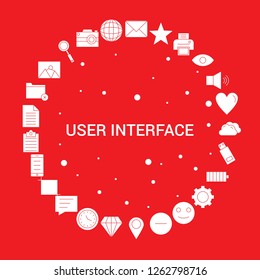 User Interface  Icon Set. Infographic Vector Template