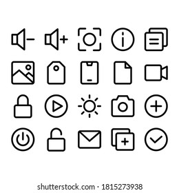 User Interface icon set with line styles. perfect for web, logos, games, apps and presentation templates.

 