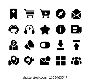 Iconos de la interfaz de usuario para cualquier propósito, Perfecto para el diseño de sitios web y ui.