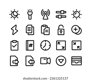 User interface icons for any purpose, Perfect for website and ui design.