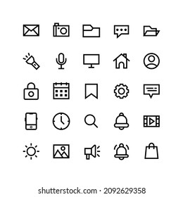 User Interface icons in for any purposes. Perfect for website mobile app presentations and any other projects. Suitable for any user interface and user experience.