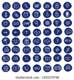 User interface icons. App buttons. Tourism business