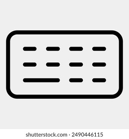 iconos de interfaz de usuario con diseño de línea, iconos de línea. ILUSTRACIÓN VECTORIAL de interfaz de usuario con diseño simple aislado sobre fondo blanco