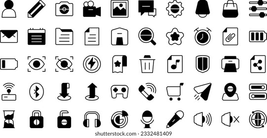 Estilo de esquema de iconos de interfaz de usuario para cualquier propósito