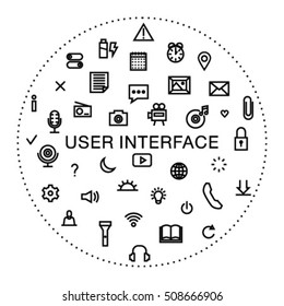 User interface icons set
