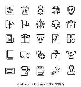 iconos de interfaz de usuario conjunto ilustración vectorial