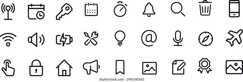 User Interface icons vector design 