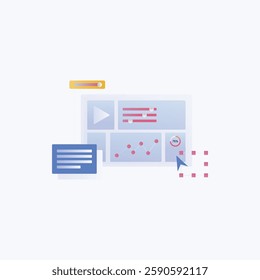 User Interface Illustration for design needs, Landing Pages, Animation, Apps, Presentations, Content Creator and other Promotions