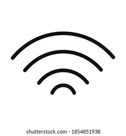 user interface internet wifi signal linear style vector illustration