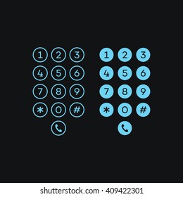 User interface keypad for phone